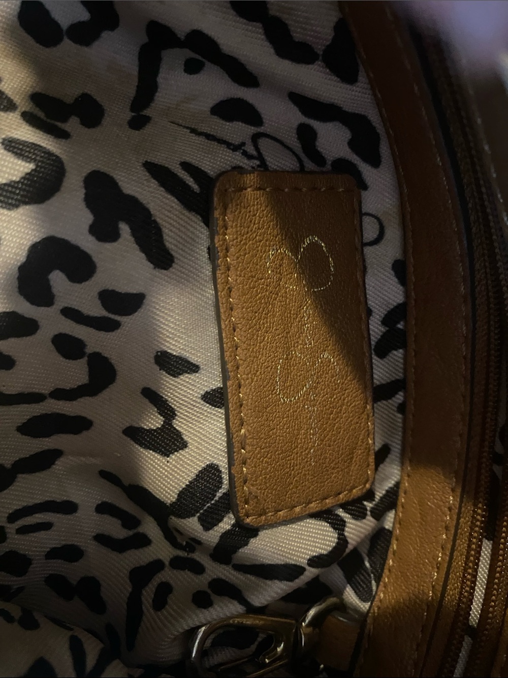 Jessica Simpson Stud-Trim Shoulder Tote in Tan Brown - Picture 2 of 3